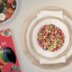 Cereal in nice bowl on dining table